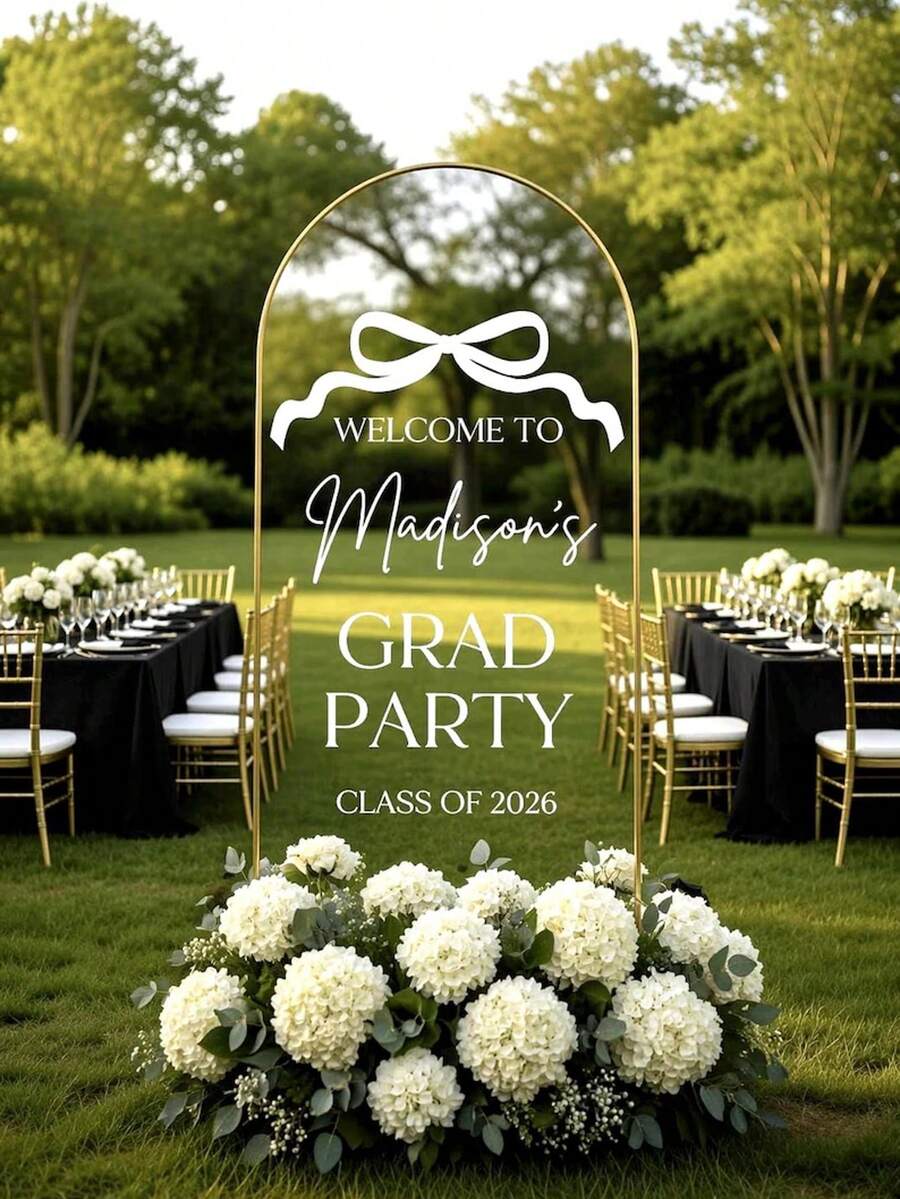 Customized Mirror Sticker Wedding Decoration - Wedding Signage Decor DIY Wedding Sticker - Mirror Sticker "Welcome To The Wedding" - Customized Mirror Letter Sticker Decal - Just Married - Wedding Marriage Decor/Modern Wedding Welcome Sign/Personalized Newlyweds Name And Date/Mirror Sticker-Bridal Shower - Multicolor - View 1
