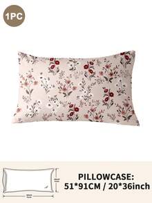 1pc/2pcs/4pcs Polyester Flowers And Plants Floral Plant Print Pillow Cover Set (Pillow Inner Not Included), Soft & Comfortable, Suitable For All Seasons,Perfect For Home Dorm Apartment Guest Room Vacation Rental & Gift-Giving - Multicolor - View 33