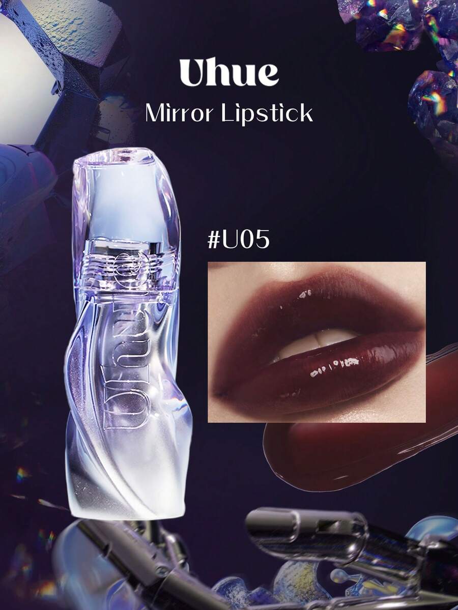 Uhue 3ml/0.1fl Oz Moisturizing Glossy Lip Gloss U05, Moisturizing Glossy, Natural Luminous, Moisturizing Comfortable, Smooth Application, Portable, Forms Shiny Film, Long-Lasting Shine, 12 Colors Available, Great Gift - U 05 - Xem 1