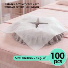 Bộ 5 chiếc/100 chiếc/200 chiếc ga trải giường dùng một lần cho mặt, vỏ gối mặt dày dặn dành cho thẩm mỹ viện, giường massage. - Nhiều màu - Xem 4