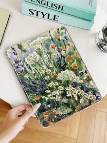 Ốp lưng máy tính bảng họa tiết tranh sơn dầu hoa lá màu xanh lá cây, tương thích với iPad Mini4/Mini5/Mini6/Mini7/Air/Air2/9.7/10.2/10.5/Air4/Air5/10.9/Pro 11-Inch/Thế hệ thứ 10/ Air 11-In.(M2)-2024/ Pro11-In.(M4)-2024/Air 11-Inch (M3) 2025/ (A16) 11 Inch Thế hệ thứ 11 2025/ Air 8(M4)2026(11-Inch), Galaxy Tab A8 10.5 Inch 2022. Không bao gồm bút cảm ứng. Có khe cắm bút cảm ứng tích hợp, chân đế gập 3 cạnh, viền TPU mềm bảo vệ chống rơi và mài mòn, chức năng từ tính tự động bật/tắt màn hình, thiết kế thanh lịch/sáng tạo/vui nhộn/cá tính/dễ thương. - Nhiều màu - Xem 3