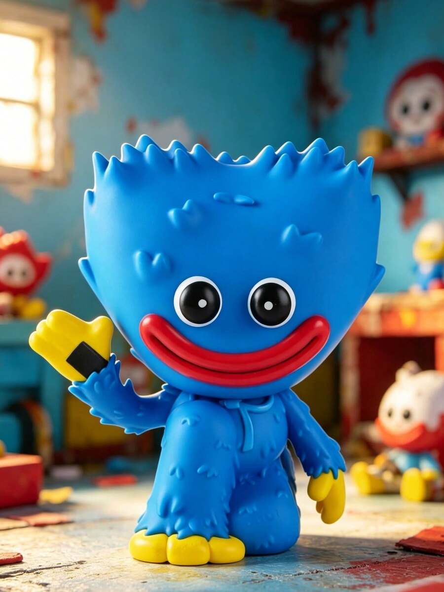 1个 Poppy Playtime 官方授权 Huggy Wuggy 存钱罐，可爱蓝色怪兽 PVC 材质，可收藏，是存放硬币的理想房间装饰和 Poppy Playtime 粉丝的礼物。 - 彩色 - 查看 1