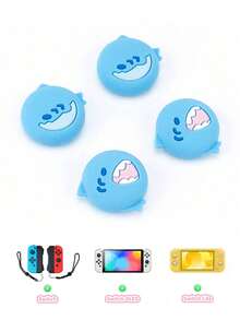 4 chiếc bọc cần điều khiển bằng silicon hình cá mập dễ thương dành cho Nintendo Switch 2/Switch 2 Pro - Xem 10
