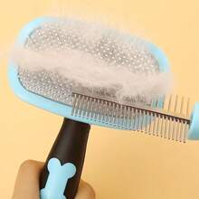 2pcs Grooming Set For Dogs And Cats, Featuring A Rotating Needle Comb And A Dematting Comb - Multicolor - View 6