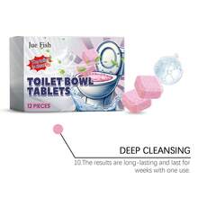 12pcs/24pcs Toilet Cleaning Effervescent Tablets, Toilet Cleaner, Deodorize, Prevent Yellowing, Odor Removal. 1 Tablet Dissolves Quickly, Easy To Use. Long-Lasting Cleaning Effect, Gentle And Non-Irritating, Protects Toilet Glaze. Mild Formula Suitable For Various Toilet Materials, (Random Delivery Of New And Old Models) - Powdery - View 2