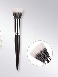 5 Pcs Makeup Brushes Set Multi Purpose Facial Makeup Brush Perfect For Any Look Premium Perfect For Blending Liquid Buffing Cream Sculpting Mineral - Black - View 4
