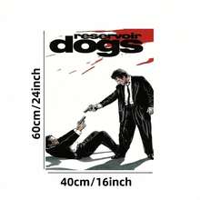 Enmarcado Póster plano 2D de la película Reservoir Dogs, 1 unidad, enmarcado: arte icónico del cine de culto con personajes emblemáticos (Mr. Blonde, Joe Cabot), decoración de pared para el hogar, la oficina o la cueva: regalo de cumpleaños y de Navidad para los fans. - Enmarcado - Ver 5