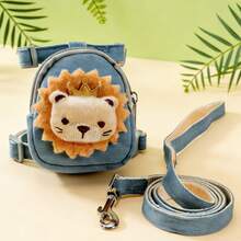 Cute Pet Harness & Leash Set, Suitable For Small Dogs; Escape-Proof Cat Leash, Adjustable Cat Vest, Suitable For All Seasons, Ideal For Outdoor Pet Walking - Multicolor - View 12