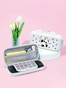 New Switch2 (2025) Game Console Accessories - Black Heart, Cute Panda Pattern Switch Protective Case, Compatible With Switch2/Switch NS/Switch OLED/Lite, Accessories For Switch2/Switch, Full Set Including Storage Bag, Card Slot Dock, Switch Protective Case, Best Gift For Switch Players - Multicolor - View 14