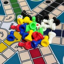LUDO Game Board 6-Player Big Size 35cm/13.78IN- INCLUDE:1 Circular Chess Mat, 24pcs In 6 Colors, 2 Dice.Classic Dice Board Game Suitable For 6 Players With Numbered Pieces (1-6) - Family Game Night, Drink Game Christmas & For Halloween - Fast Track - Multicolor - View 4