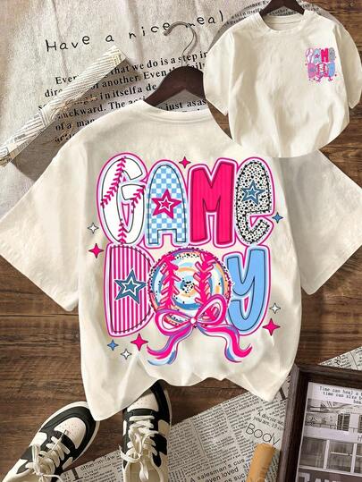 Camiseta de manga corta y cuello redondo con estampado de fruta naranja, conjunto de verano informal para mujer talla grande, atuendo de playa blanco