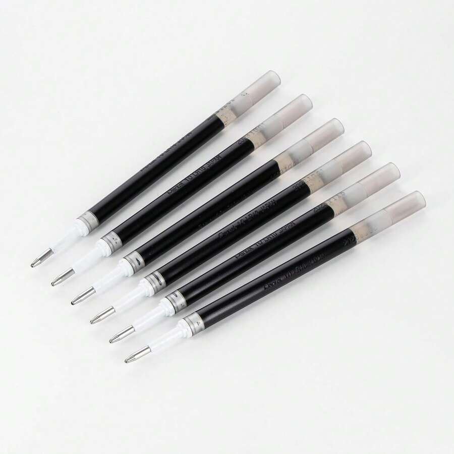 Pentel Refill Ink - For EnerGel Gel Pen, 1.0mm Metal Tip, Bold, Black Ink, Pack Of 6 Refills (LR10-6A) - Màu A - Xem 1
