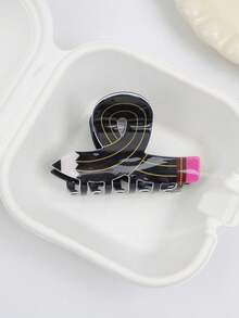 1 chiếc kẹp tóc acrylic độc đáo, kẹp tóc dễ thương, sáng tạo, phù hợp cho sử dụng hàng ngày, thường ngày, dự tiệc và các dịp lễ. - Nhiều màu - Xem 6
