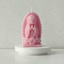 1pc Cute Praying Girl Shaped Scented Candle, Home Decor Figurine - 1PC - View 19