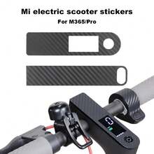 Carbon Fiber Protective Film Sticker For Mi M365 PRO Electric Scooter Centrol Control Dashboard And Accelerator, Mi Electric Scooter Accessories Switch Panel Button Instrument Cover Throttle Carbon Fiber Film Sticker - Black - View 2