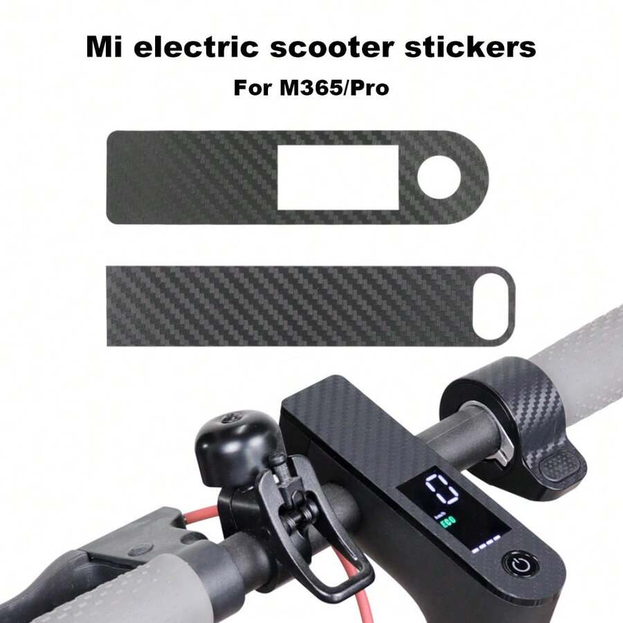 Carbon Fiber Protective Film Sticker For Mi M365 PRO Electric Scooter Centrol Control Dashboard And Accelerator, Mi Electric Scooter Accessories Switch Panel Button Instrument Cover Throttle Carbon Fiber Film Sticker