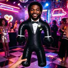 1pc Personalized Groom Inflatable Blow Mold Prop, Customized Inflatable Product Suitable For Bachelor Party And Bachelorette Party, Unique Wedding Gift Idea For Bride-To-Be - Multicolor - View 8