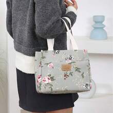1 Printed Lunch Bag Handheld Ice Pack Insulated Bag Waterproof Insulated Lunch Box Bag - Multicolor - View 4