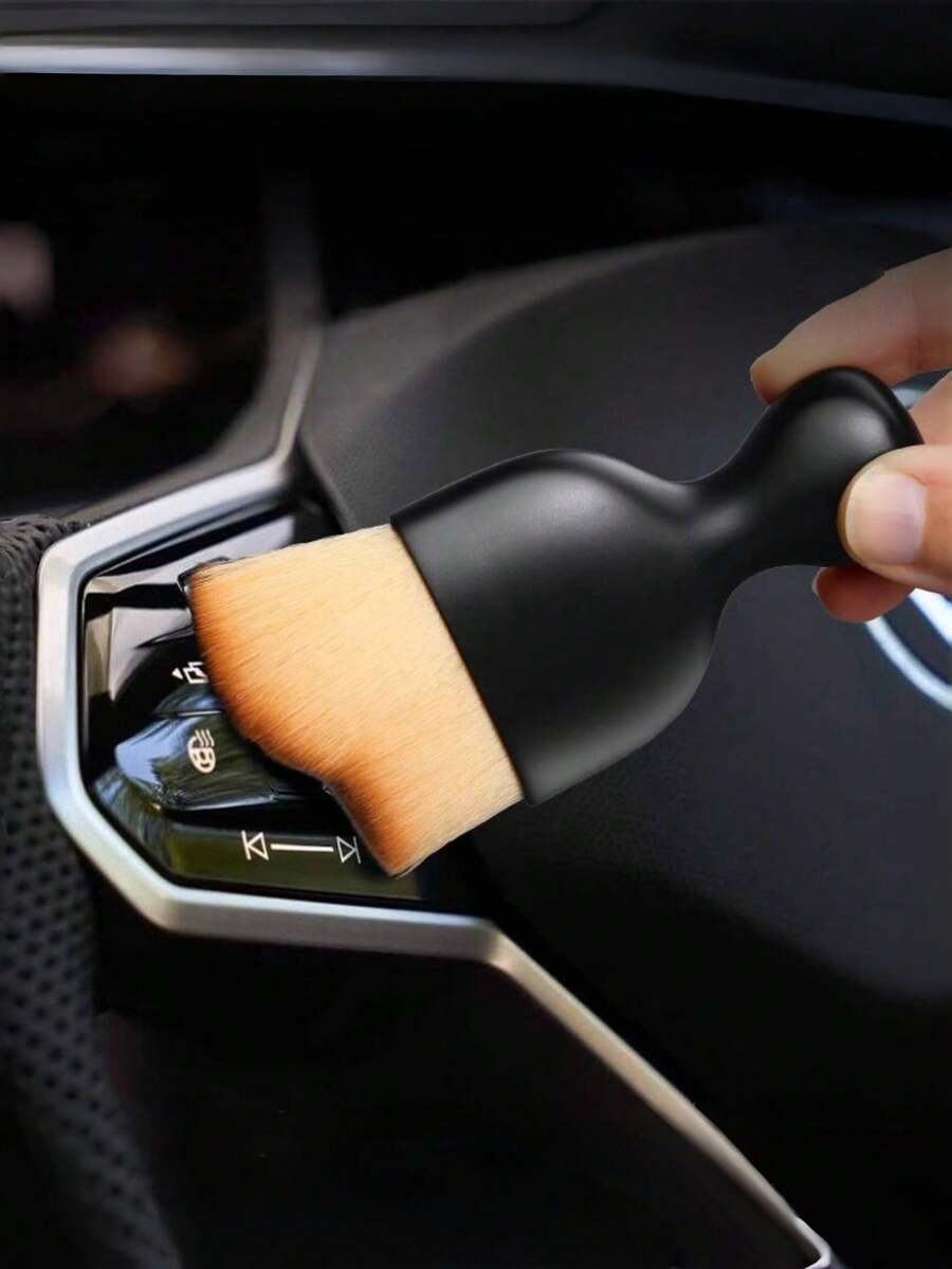 1pc Car Interior Cleaning Brush, Auto Cleaning Tool, Duster - Suitable For Cleaning Car Interior, Dashboard, Computer Keyboard, Desk And More, Great For Back To School Season