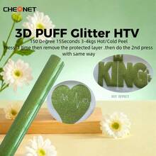 Vinilo de transferencia de calor 3D - Vinilo 3D navideño, adecuado para ropa DIY, patrones de silueta y varios usos, material decorativo de colores mixtos - Multicolor - Ver 141