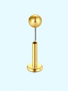 1 chiếc khuyên tai sụn 16G 20G, khuyên tai vành tai, trang sức xỏ lỗ tai bằng thép không gỉ 316L, khuyên tai sụn không ren, khuyên tai dạng phẳng có chốt đẩy, trang sức xỏ lỗ tai cho nữ, khuyên tai thời trang hình trái tim/bướm/sao/trăng/phẳng/hình cầu/hoa, đính đá CZ nhiều màu. - Nhiều màu - Xem 56