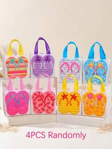 4/6/30pcs Beach Elements Non-Woven Fabric Gift Bags, Summer Holiday Style Tote Bags, Beach Party Storage Bags, Beach Travel Souvenir Bags, Outdoor Picnic Gift Packaging Bags, Beach Theme Party Favor Bags, Casual Holiday Portable Shopping Bags, Beach Style Decor Gift Bags, Holiday Party Giveaway Storage Bags, Durable Breathable Non-Woven Tote Bags With Beach Season Elements Printing - J-Multicolor - View 13