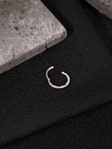 1 chiếc khuyên mũi/khuyên tai daith/khuyên helix/khuyên tragus/khuyên sụn tai/khuyên vòng bằng thép titan cấp độ cấy ghép, kích thước 16G, đính đá Zirconia cắt kim cương ở mặt trước, thích hợp cho nữ. Quà tặng cho nữ. - Nhiều màu - Xem 7