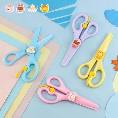 Universal Scissors, Comfortable Handle, Precision Paper And Fabric Cutting Tool For Office, Home, School, Teachers, Students, And Craft Supplies - Multi-Color