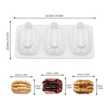 1-Piece 3-Chamber Creative-Shaped Walnut Cake Mold For DIY Nut Walnut Mousse Cake, Chocolate, And Dessert Making, Reusable - View 9