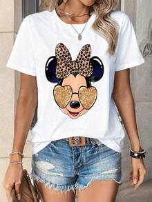 Disney Women T-Shirts - 白色 - 查看 2