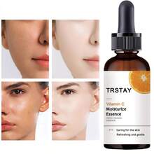 Vitamina C esencia hidratante facial, hidratación profunda para nutrir la piel, reducir las manchas oscuras, minimizar la pigmentación, adecuada para la piel oscura y desigual - Ácido hialurónico - Ver 2