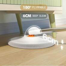 Virul Spin Mop Bucket Set Self-Wringing With Dual Compartment For Clean Dirty Water Separation Efficient Cleaning 3 Refills - 1 - 查看 4
