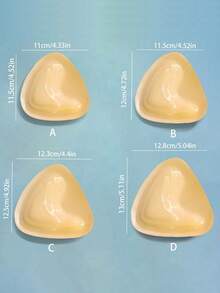 1/2 Pairs Double Sided Sticky Push Up Bra Inserts - Reusable Adhesive Bra With Padding - Sticky Bra For Dresses Bikinis Bra Inserts - Multicolor - View 4