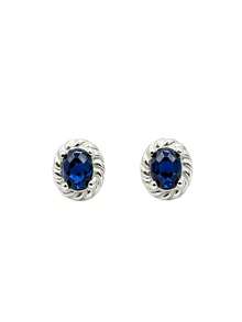 GAGAFEEL 1 Đôi bông tai thời trang, đa năng, làm từ bạc sterling S925 cao cấp, đính đá Zirconia màu xanh dương, kiểu dáng retro, phù hợp cho phụ nữ đeo hàng ngày khi đi làm hoặc dự tiệc. - JWCE10921 - Xem 9