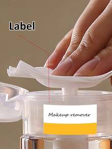 1pc Black Cat Design Pump Bottle, Fragrance-Free Transparent Design, Suitable For Nail Polish Remover, Toner And Makeup Remover, Round Top Design, Hand Wash, Durable, Cosmetic Container, Designed For Beauty Enthusiasts - Multicolor - View 5