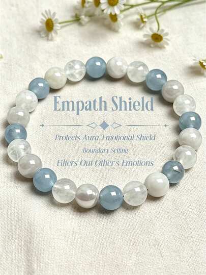 YAUKIA Bohemio Natural Stone Meditation Bracelet , Rose Quartz & Blue Aventurine , Calming And Reassuring Jewelry , Highly Regarded For Its Ability To Harmonize The Mind And Spirit , Yoga Meditation For Women And Men