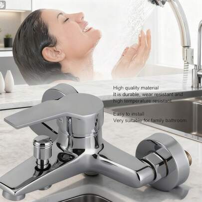 Grifo de cocina giratorio, grifo de agua caliente y fría, grifo de fregadero de acero inoxidable, ahorro de agua anti-salpicaduras, duradero y fácil de instalar