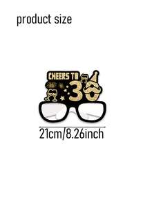 3pcs/2pcs/1pc-21st Birthday Glasses, 18th Birthday Glasses. Cool Birthday Party Glasses - Black & Gold Fun Glasses, Birthday Decoration Glasses, Suitable For Birthday Party Photo Props, Birthday Host Costume, Birthday Party, Birthday Party Decorations, Also Can Be Used As Photo Props. Birthday Hat, Vintage Birthday Party Costume Accessories, Suitable For 18, 21, 30, 40, 50, 60, 70th Birthday Party Atmosphere Decoration, - Multicolor - View 11