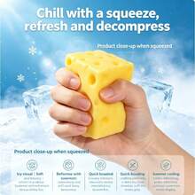 1pc Cheese Milk Squishy Stress Relief Toy, Party Favor, Squeeze Ball, Sensory Toy For Autism - Multicolor - View 8