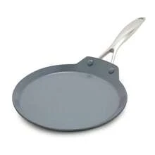 GreenPan Swift - Sartén antiadherente de 9.5 pulgadas, sartén de cerámica para panqueques sin PFAS, apto para inducción, apto para lavaplatos y horno, color gris - Ver 2