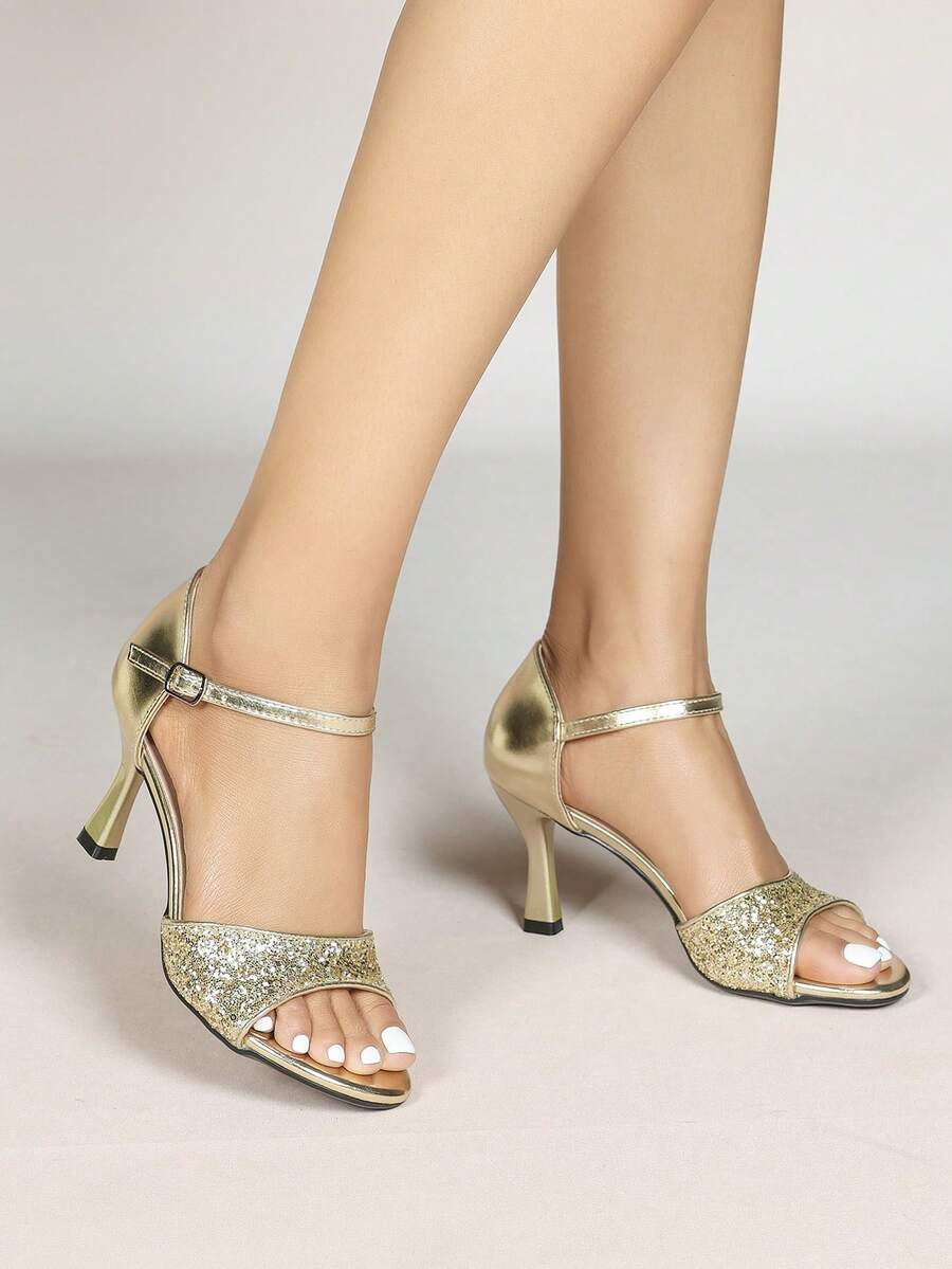 Women's Fashion New Comfortable Evening Party Vacation Bare Strap Bow High Heel Sandals