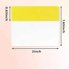 Fluorescent Sticky Note Set - Large Memo Pads, Transparent Fluorescent Highlighter Pens For Page Annotation, Books, File Organization, 10 Bright Colors, School & Office Supplies - Multiple Styles - View 4