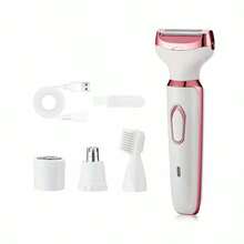 WEEME 4-In-1 Portable Women Electric Shaver, For Eyebrow, Temple, Underarm And Leg Hair Removal, USB Rechargeable - Multicolor - View 11