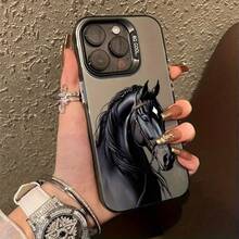 Funda para teléfono: 1 Funda con diseño de caballo, compatible con iPhone - Color 1 - Ver 2