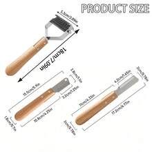 Bàn chải chải lông thú cưng bằng gỗ, thích hợp cho chó, mèo, thỏ và các vật nuôi khác, dụng cụ chải lông thú cưng bằng gỗ nguyên khối. - Xem 5
