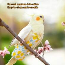 1pc Random Color Pet Bird Diaper Pants, Urine Pad, Poop Bag, Flight Suit For Pigeons & Parrots - 1PC - View 6