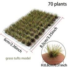 60pcs/104pcs/70pcs Static Grass Tuft Model, Railway Train Landscape Garden Decor Diorama Set - As Photos - View 41