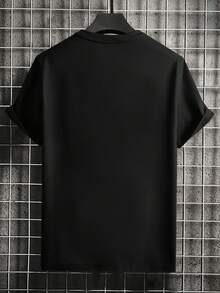 Womens Blessed To Be Called Lola Shirt Mother's Day T-Shirt - 100% Cotton, Men's Casual Round Neck Short Sleeve - 黑色 - 查看 2