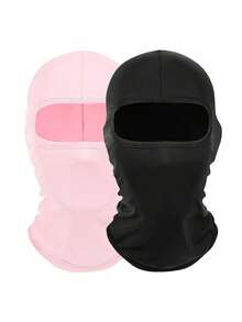 1pc/Set Unisex Solid Color Balaclava Hat, Cycling Cap, Single Hole Face Cover, Suitable For Outdoor Activities - Multicolor - View 3