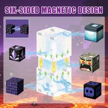 100pcs 0.79 Inch Magnetic Blocks - Children's Magnetic Toys, Magnetic Building Blocks Cubes, Stacking Magnets, School STEM Toys, Educational Creative Building Toys, Perfect Birthday, Christmas And Holiday Gifts For Boys And Girls 3+ Years Old - Multicolor - View 8